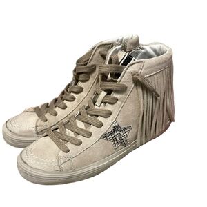 Shushop Ruth Grey Fringe Sneakers